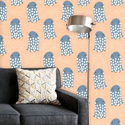 ArtzFolio Printed UV-Resistant Anti-Bacterial Undersea Jelly Fish Art Peel & Stick Wallpaper-image-58
