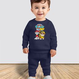 MITANSH Kids Printed Round Neck Sweatshirt With Jogger-image-121