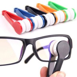 ASHV ENTERPIRSE Microfiber Portable Eyeglass Spectacles Sunglass Lens Cleaner Brush Lens Cleaner-image-4