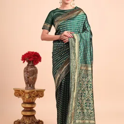 F FASHION Warli Zari Art Silk Kanjeevaram Saree-42