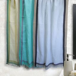 Aura Yellow & Sea Green 3 Cotton 210 GSM Bath Towel-24