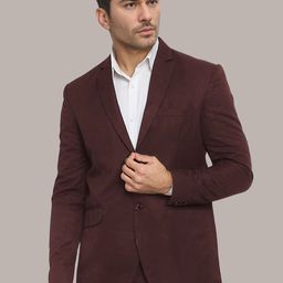BAESD Notched Lapel Single-Breasted Satin Blazer-picture-2