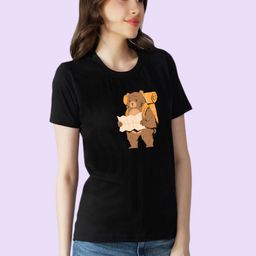 Moda Rapido Women Graphic Printed Round Neck Cotton T-shirt-picture-12
