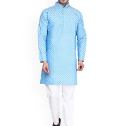 Aaryavar Men Chikankari Kurta-picture-35