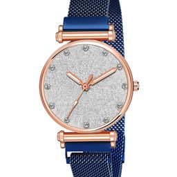 Gopal Shopcart Women Round Dial & Analogue Watch Csamon_34_Blue_Full Silver_12-image-75