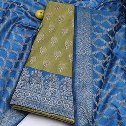 Meena Bazaar Woven Design Art Silk Unstitched Dress Material-image-57