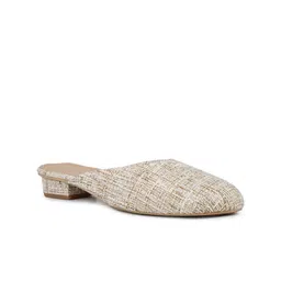 Inc 5 Woven Design Synthetic Block Heel Mules-22