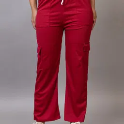 PROBASIC Striped Cotton Mid-Rise Cargos-image-59