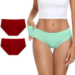 Diving Deep Women Pack of 3 Cotton Assorted Hipster Briefs-image-83