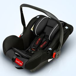LuvLap Infant Baby Car Seat Cum Carry Cot And Rocker With Canopy Black - 18236-image-87