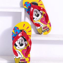Cute Walk by Babyhug Flip Flops Mickey Mouse Print - Yellow-picture-20