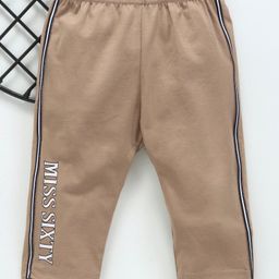 Meng Wa Elasticated Waist Lounge Pant Sixty Print - Beige-image-118
