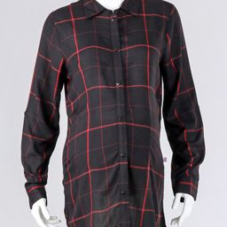 Kriti Full Sleeves Graph Checks Maternity Top - Black-46