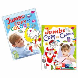 Sawan Jumbo Copy to Colour Books Part 5 & 6 Pack of 2 - English-21