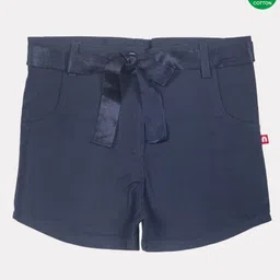 Nino Bambino 100% Organic Cotton Solid Shorts - Navy-picture-42