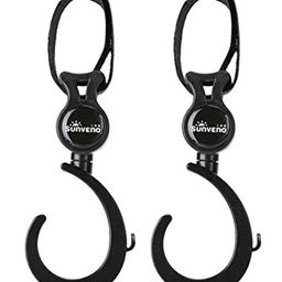 Sunveno Rotating Stroller Hook Pack Of 2 - Black-4
