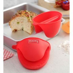 Hazel Silicone Pinch Grip Mittens - Red-image-20