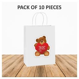 Untumble Teddy Themed Party Bags Red White - Pack of 10-image-35
