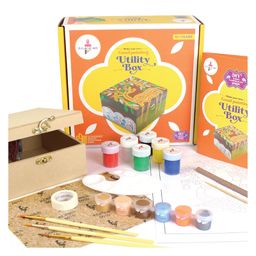 Kalakaram Make Your Own Gond Painting Utility Box DIY Activity Box - Multicolour-13