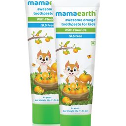 mamaearth Natural Toothpaste Orange Flavour - 50 grams (Pack of 2)-image-42