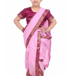 itsmycostume Zari Art Silk Ready to Wear Bomkai silk Saree-46
