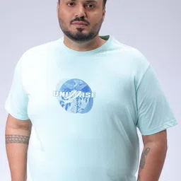 HARDSODA Men Plus Size Graphic Printed Round Neck Cotton T-shirt-image-94
