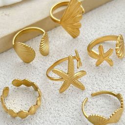 StyleCast x Revolte Women Set Of 6 Western Adjustable Finger Ring-picture-7