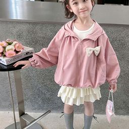 Hopscotch Girls Pink Polyester Solid Jackets-picture-24