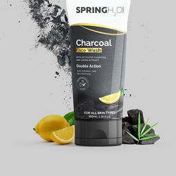 Spring H2O Charcoal Face Wash With Activated Charcoal & Lemon Extract - 100 ml-18