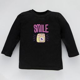 KAVEE Kids Typography Printed Pure Cotton Applique T-shirt-image-49
