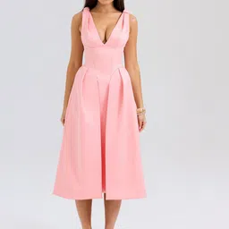 JC Mode Fit and Flare Midi Dress-image-87
