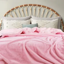 VAS COLLECTIONS Pink Heavy Winter 500 GSM Double Bed Blanket-picture-38