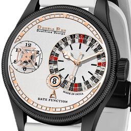 DOUBLERUN Unisex Round Dial & Straps Analogue Chronograph Watch H05N19067 image 2