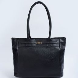 max PU Oversized Bucket Hobo Bag with Tasselled-5