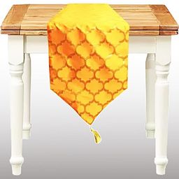 Pink Parrot Jacquard Table Runner-image-76