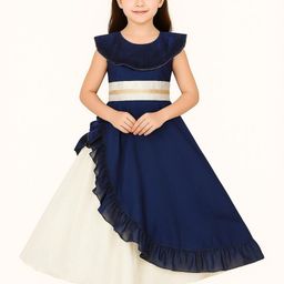 My Lil Princess Girls Blue Embellished A-Line Dress-image-91