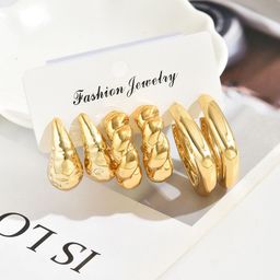 Jewels Galaxy Contemporary Half Hoop Earrings-picture-44