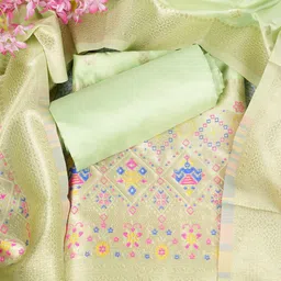 MUFFLY Printed Pure Silk Unstitched Dress Material-41