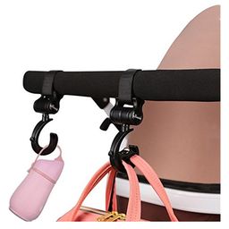 Sunveno Rotating Stroller Hook Pack Of 2 - Black image 3
