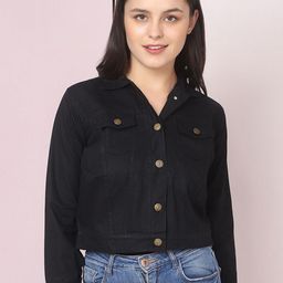 BUY NEW TREND Women Lightweight Denim Jacket with Embroidered-image-33
