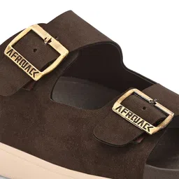 AfroJack Men Open Toe Flats with Buckles image 2