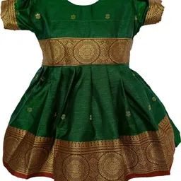 Mom and Me Green Cotton Dresses-image-79