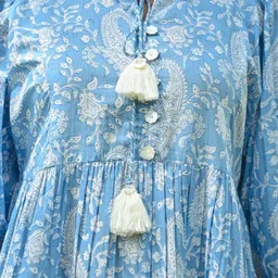 ARAVALII Printed Fit & Flared Mini Dress image 3