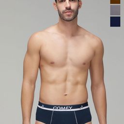 AMUL COMFY Pack Of 4 Mid-Rise Pure Cotton Basic Briefs AC-CBRIOE-AF-LB-SG-NY-4XL-4PC-picture-12