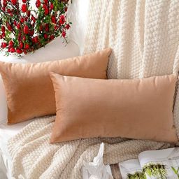 Shadowkart Set of 2 Fibre Filled Faux Velvet Ultra Soft Sleep Pillow-28