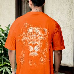 AUSK Men Graphic Printed Round Neck Drop-Shoulder Sleeves Cotton Oversize T-shirt-image-18