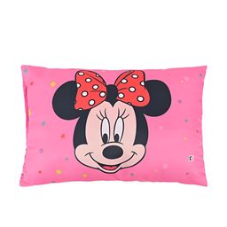 Kuber Industries Girls Pink Disney Minnie 12x18 Inches Soft And Cozy Baby Pillow-50