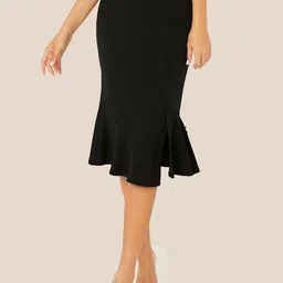 DIMPY GARMENTS Women Fish Cut Pencil Midi Skirt-picture-15