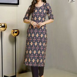 Moda Rapido Women Ethnic Motifs Printed Regular Kurta with Trousers-picture-17