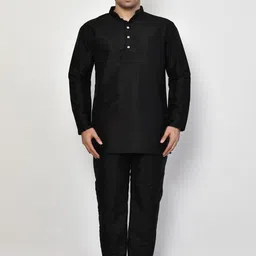 Simaaya Men Mandarin Collar Kurta with Pyjamas-picture-30